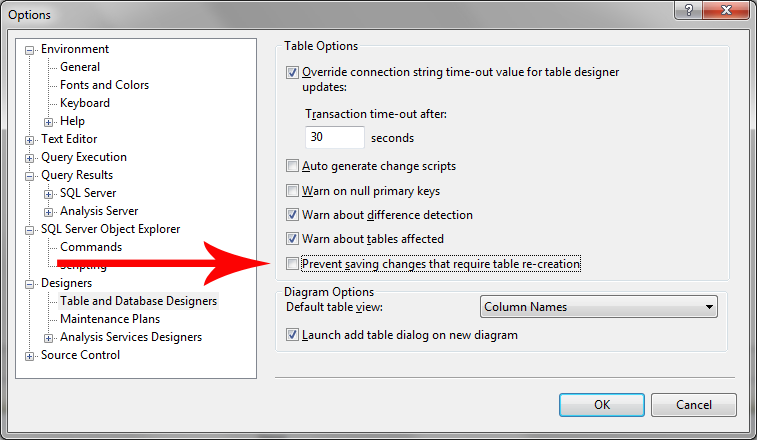 Prevent saving changes option